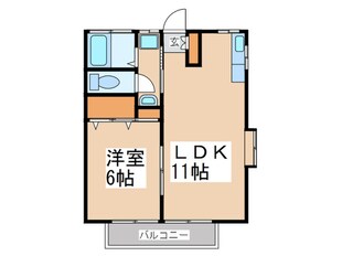 第８もえぎ野ハイツの物件間取画像